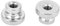 Rändelmutter Vernickelter Kohlenstoffstahl Handfest Rändelmuttern Griff M3 M4 M5 M6 M8 M10 mit Muttern(M8（2pcs）)