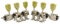 Guyker 6Pcs Guitar Locking String Tuning Pegs (3R + 3L) – 1:15 Vintage Deluxe Style Tuners Key Machine Heads Set with Keystone Knobs Replacement for Les Paul Style Electric, Folk or Acoustic Guitars