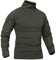 Taktisches Langarm-Shirt für Herren, Militär-Stil, atmungsaktiv, Jagd, Kampf, schnell trocknend, Outdoor-Oberteile, 1/4-Reißverschluss vorne, Camouflage, Airsoft-Shirts, armee-grün, M