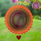 Windspinner 30,5 cm - 3D Edelstahl - Lasergeschnittene Metallkunst Geometrisches Muster - Hängende Windspinner Kinetische Yard Art Dekorationen - Indoor/Outdoor Decor (Thangka)