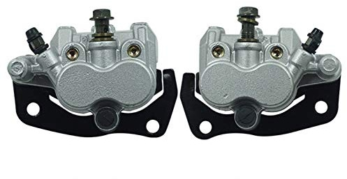 ZHENDAUS Front Left Right Brake Caliper Set W/Pads Compatible For Yamaha Rhino 450 660 700 2004-2013,5B4-2580T-01-00,5B4-2580U-01-00