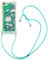Moving Quicksand Bling Phone Case for iPhone 5/ 5s / SE (2016) Mobile Phone Cover Lanyard Neck Strap Protective Phone Cover Necklace Case for iPhone 5/ 5s / SE (2016) (Green Unicorn)