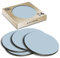 4 x Eco Boxed Cork Coasters - Light Blue Duck Egg Colour Block Drink Cup Mug Glass Table Mat #45543