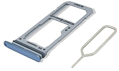 Eonpam Vassoio Carta SIM per (Samsung Galaxy S8) qualità Originale Porta Scheda SIM Ricambio Slot Scheda Memoria SD con Pin della Scheda SIM(Blu)