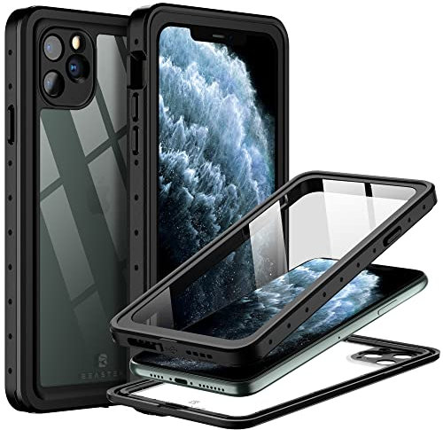 BEASTEK Custodia impermeabile per Apple iPhone 11 Pro Max, custodia antiurto subacquea IP68 con protezione per lo schermo integrata, robusta custodia protettiva per iPhone 11 Pro Max da 6,5 pollici