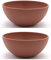 Magu 2x Mueslischale Individuell mit Gravur 16cm mit Namen personalisiert Biopolymer | Osternest Bio Kunststoff 100% Erdölfrei Salatschüssel - Müslischüssel Namensgravur 138062 terra