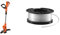 BLACK + DECKER BESTA530-GB BESTA530 Corded Strimmer, 550 W, 240 V, 30 cm & BLACK+DECKER Spool and Line 10 m for Reflex Strimmer Nylon Wire 1.6 mm Diameter Transparent and Resistant A6481-XJ