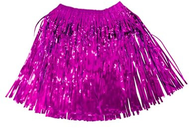 Rock Lametta metallic Damen pink S/M