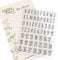 Karten-Kunst Clear Stamps KK-0229 Stempel Kalender Alphabet Silikonstempel
