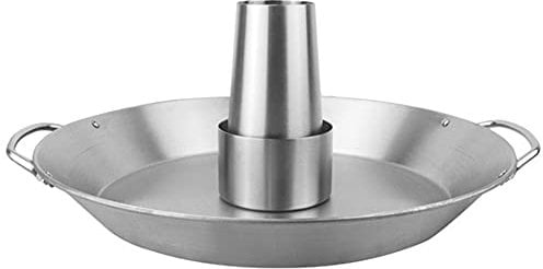 Duendhd Rostfreier Braten HäHnchen Pfanne Abnehmbarer BBQ Truthahn Rack Platte Picknick Freien Platte BBQ Utensilien