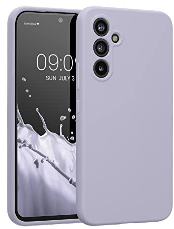 kwmobile Hülle kompatibel mit Samsung Galaxy A54 5G Hülle - A54 Case gummiert - Silikon Handyhülle - Schutzhülle Pastell Lavendel