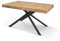 Mar.c.a. Design - Table console extensible Boston | Table de cuisine jambes croisées noires extensible, plateau en mélaminé et pieds en fer, fabriqué en Italie, 160 x 90 x 74 h Ouverture maximale 240