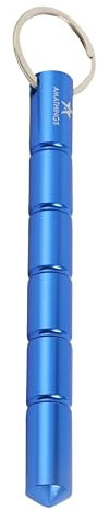 AMATHINGS Kubotan in Blau – Druckverstärker zur Selbstverteidigung – Extra Stark für Notsituationen als Notfallhammer Glasbrecher & Schlüsselanhänger – Effektive Selbstverteidigung