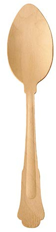 50 Löffel, Holz pure 19,5 cm Vintage