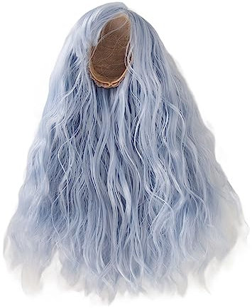 Puppenperücke für Bjd-Perücke, Hohe Temperatur, für Seide, Langes Haar, Gewellt, für Bjd-Puppenhaar, Perücke für Bjd-Puppenperücke, Puppenschwanz-Perücke für Bjd-Puppe, Lange