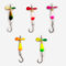 Hezhou 5 Stück Bleikopfspinner 6.5g Hecht Köder Angelköder Barsch Köder Zander Köder Angelköder Set Angel Köder Spin Jig Spinner Baits Spinjig für Barsch, Hecht, Rapfen, Zander und Wels (Farbe)