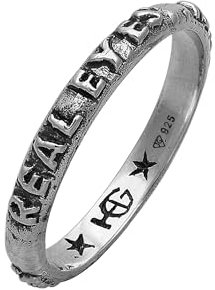 HG HAZE & GLORY Ring Herren aus 925 Sterling Silber, Schmuck Männer,Silberring oxidiert, Cool, Real Eyes