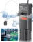 Pawfly Fish Tank Filter Internal Aquarium Filter with 300 L/H Submersible Quiet Water Pump and Sponge for 40 to 75 L Fish Tanks Small Multifunctional Filter for Filtration Circulation and Oxygenation