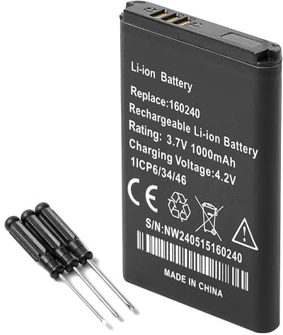 SHAWOROCE Akku 160240 Kompatibel mit SteelSeries Arctis Pro Wireless H Series 61298RX Siberia 800 840 P800 Kopfhörer Bluetooth Gaming Headset Li-Ionen-Batterien 1000mAh 3,7V mit 3 Schraubendreher