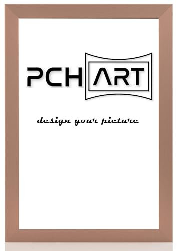PCH[art] Bilderrahmen 'New Alaya - Organics' | Farbe: Kupfer | Größe: 50x70 | eleganter Frame für Ihre Fotos und Motive