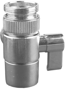GroveEss 3 Way Shower Diverter Valve M22 X M24 Shower Head Adapter Zinc Alloy Diverter Valve Shower Attachment for Kitchen Bathroom Sink Faucet Water Supply Hoses