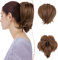 SEGO Haarteil mit Klammer Ponytail Extension Dutt Haargummi Haaren Pferdeschwanz Zopf Haarverlängerung Hair Piece Haar mit biegbarem Metalldraht # 12