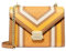 Michael Kors Whitney Schultertasche mit Color-Block und Signatur-Logo, mittelgroß, Goldener Stab