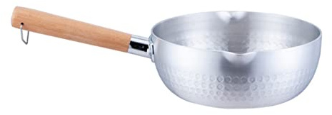 OLSKFUH Tempura cm Suppe Metall Einzel Holz Gießen Restaurant Messen Küche Heizung Suppentopf Yukihira Reiskochtopf Mini-Kocher Milch Antihaft-Schüssel Mehrzweck-Wachs Anti,Silver-29.5X16X7CM