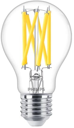 Philips Master LED E27 Birne Fadenlampe Klar 10.5W 1521lm - 922-927 Dim To Warm | Höchste Farbwiedergabe - Dimmbar - Ersatz Für 100W