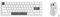 ATTACK SHARK Rapid Trigger Gaming Keyboard & Mouse Combo, X65 HE Wired Magnetic Switch Keyboard and R1 Wireless 59g Superlight Mouse w/Anti-Slip Grip (8000Hz, RT 0.01mm, RGB, 65hrs Battery)-White