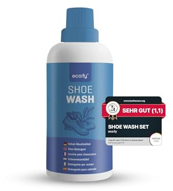 eco:fy Schuh-Waschmittel für Sneaker & Schuhe | Tiefenreinigung ohne Duftstoffe & Enzyme | umweltschonend & effektiv | ideal für Waschmaschinen | vegan & biologisch abbaubar