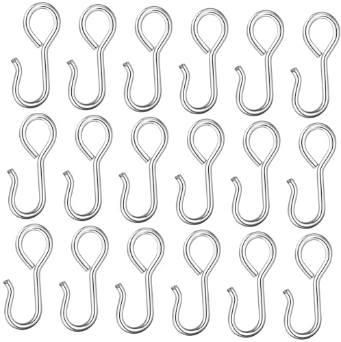 CVUTOVO Car Seat Cover Fixing Hooks 50pcs Lightweight Iron S-Shaped Hooks for Easy Installation on Auto Seat Cushions