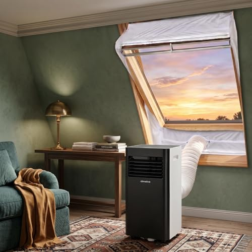 Klimaanlage Fensterabdichtung Dachfenster 2x200cm (1 Schlauch) AC-Lock 400 R, Abdeckung Klimaanlage Dachfenster, Hot Air Stop für mobile Klimageräte, Mini Klimaanlage Abdichtung Ohne Bohren
