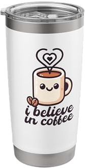 Credo nel caffè Bicchiere termico in acciaio inox doppia parete