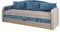 Mirjan24 Schlafsofa Tenus, Sofa Couch mit Bettkasten und Schlaffunktion, Bettsofa Schlafcouch, Gästebett Schlafzimmer (Ibiza 03 + Ibiza 27)