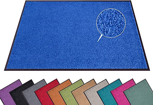 Hanse Home Fußmatte (S-XXL) 40x60cm – 12 Farben – Fussmatte Outdoor Schmutzfangmatte Türmatte Waschbar & Wetterfest rutschfest für Eingangsbereich & Außenbereich – Blau
