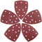 LotFancy 25 St. Klett Schleifpapier Set für Dreieckschleifer, Deltaschleifer Schleifpapier 105x152 mm, Körnung 40 60 80 120 240 je 5, 11 Löcher, Schleifscheiben für Multischleifer