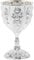 BESPORTBLE Royal Goblet Glasses Decor Goblet Vintage Zinc Alloy Engraving Flower Pattern Metal Embossed Wine Cups Medieval Gothic Goblet Silver Wedding Table Chalice Medieval Chalice Goblet