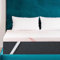 Topper 90x200cm Matratzentopper für Bett 6cm Höhe Matratzenauflage für Matratzen Boxspringbett und Schlafsofa mit Atmungsaktive und Waschbar Bezug für Besseren Schlaf mit Befestigungsgurten