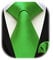Enlision Krawatte Grün Herren Hochzeit Krawatten und Einstecktuch Set Elegant Einfarbig Seidenkrawatte mit Taschentuch Business Party
