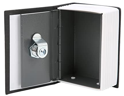 Buchsafe, Schwarz, Praktische Sparbox, Geheime Versteckte Metallschließbox, Geldversteck-Sammelbox, Wörterbuch, Geheime Safedose mit