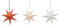 levandeo 3er Set Papierstern 7 Zacken 20cm Weihnachten Papier Deko Anhänger Weihnachtsdeko Dekoration Baumschmuck