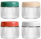 4 Pack 10oz Glass Jars with Lids,Overnight Oats Containers with Lids,Wide Mouth Mason Jars For Fruit, Salad Dressing, Sauce, Cereal, Sugar, Beans, Spice, Chia Seed Pudding Jars, Baby Food Containers