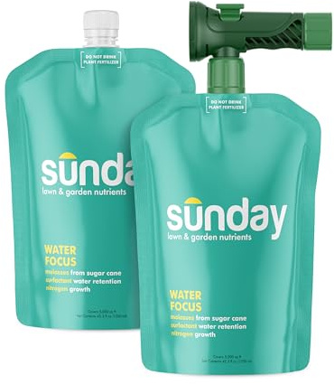 Sunday Liquid Lawn Fertilizer for Drought, Hose-End Sprayer, 2 Pack