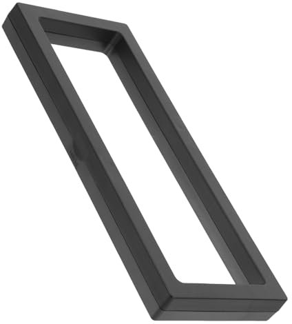 Garneck 2 Stück Schaukasten Vitrinen 3D Schweberahmen 23x9cm Schwarz Home Show Case