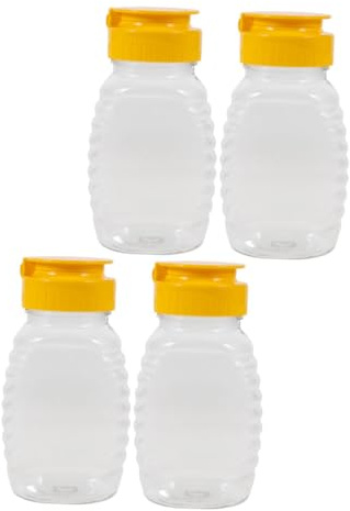 KITANDOVE Bären-honigflaschen Mit Mini-deckel – Quetschflasche Für Honig Dressingflasche Für Den Alltag Und Unterwegs