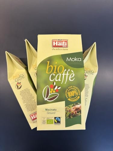 Caffè Haiti Roma Biocaffè Moka 100% Biologico 100% Equosolidale macinato 4 x 250 g