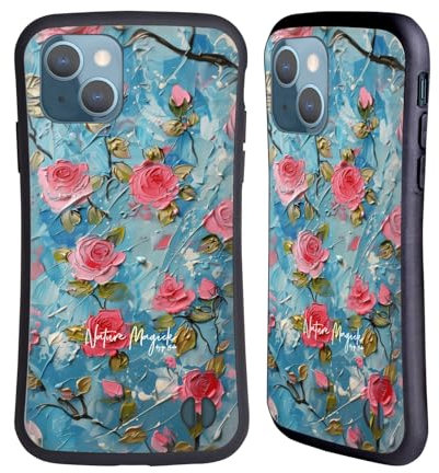 Head Case Designs sous Licence Officielle Nature Magick Roses Glots De Peinture Coque Hybride Compatible avec Apple iPhone 13