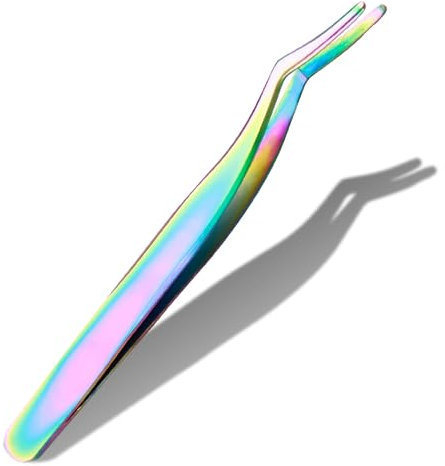 Eyelash Tweezers, Pince à épiler en acier inoxydable pour extensions de cils, facile à installer