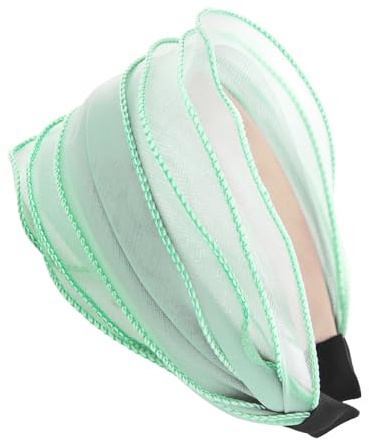 axy Breiter Haarreif in modischem Design Stirnband Vintage Haarschmuck Damen Haarreifen HRM2 (Hellgrün)